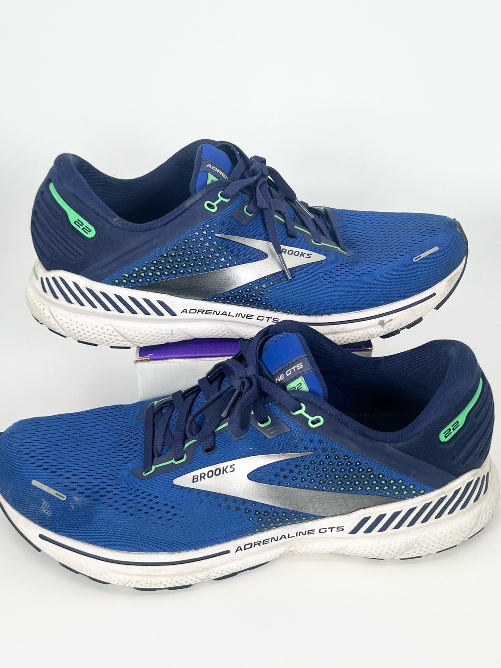 Brooks Adrenaline GTS 23 Running Shoes Sneaker Blue/White - MENS SIZE 13